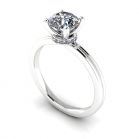 Adore contemporary solitaire diamond engagement ring