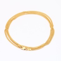 60cm 9 Karat Bevelled Diamond Cut Curb Chain