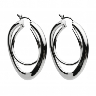 Freya Double Twist Hoop Earrings