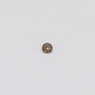 0.03 Carat round cut champagne diamond