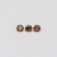 0.15 Total Carat Trio of Champagne Diamonds