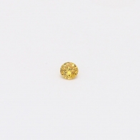 0.05 Carat round cut yellow diamond