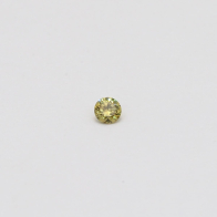 0.04 Carat round cut green diamond