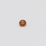 0.07 Carat Round Cut Fancy Orange Diamond