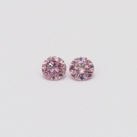 0.21 Total carat pair of 5PP Argyle pink diamonds