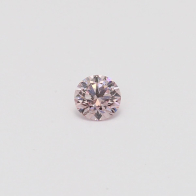 0.26 Carat round cut 7P certified Argyle pink diamond