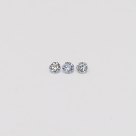 0.03 Total carat trio of BL2 Argyle blue diamonds