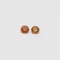 0.12 Total Carat Pair of Orange Diamonds