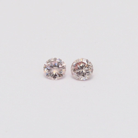 0.16 Total carat pair of 6-7P Argyle pink diamonds