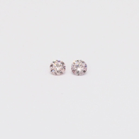 0.06 Total carat pair of 6-7P/PP Argyle pink diamonds