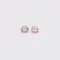 0.08 Total carat pair of Argyle pink diamonds