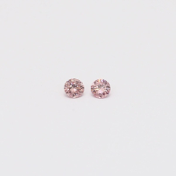 0.07 Total carat pair of 5PR Argyle pink diamonds