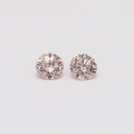 0.33 Total carat pair of certified Argyle pink diamonds