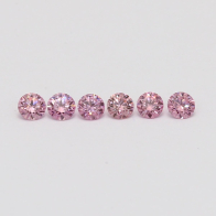 0.24 Total carat parcel of round cut Argyle pink diamonds