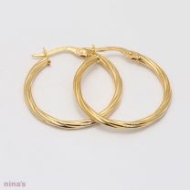 McKenna 25mm twist hoop earrings