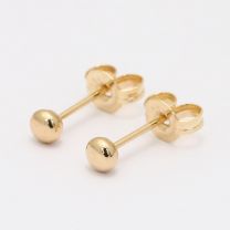 Sphere 3mm stud earrings