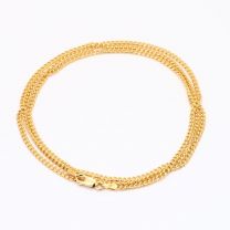 60cm 9 Karat Bevelled Diamond Cut Curb Chain