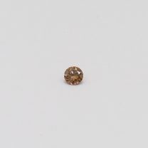 0.04 Carat round cut champagne diamond