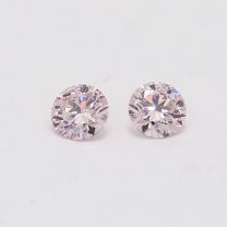 0.60 Carat pair of certified Argyle pink diamonds