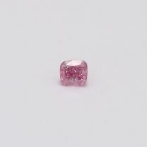 0.20 Carat cushion cut GIA certified fancy intense purplish pink diamond