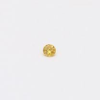 0.05 Carat round cut yellow diamond