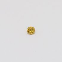 0.04 Carat round cut yellow diamond