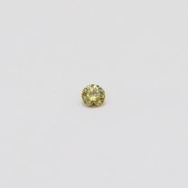 0.04 Carat round cut green diamond