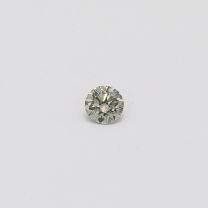 0.12 Carat round cut green diamond