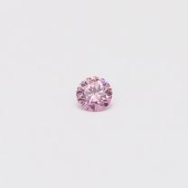 0.12 Carat round cut 5PP certified Argyle pink diamond