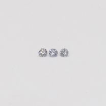 0.03 Total carat trio of BL2 Argyle blue diamonds