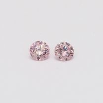 0.28 Total carat pair of 6P/PP Argyle pink diamonds