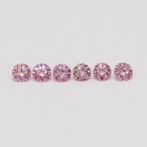 0.24 Total carat parcel of round cut Argyle pink diamonds